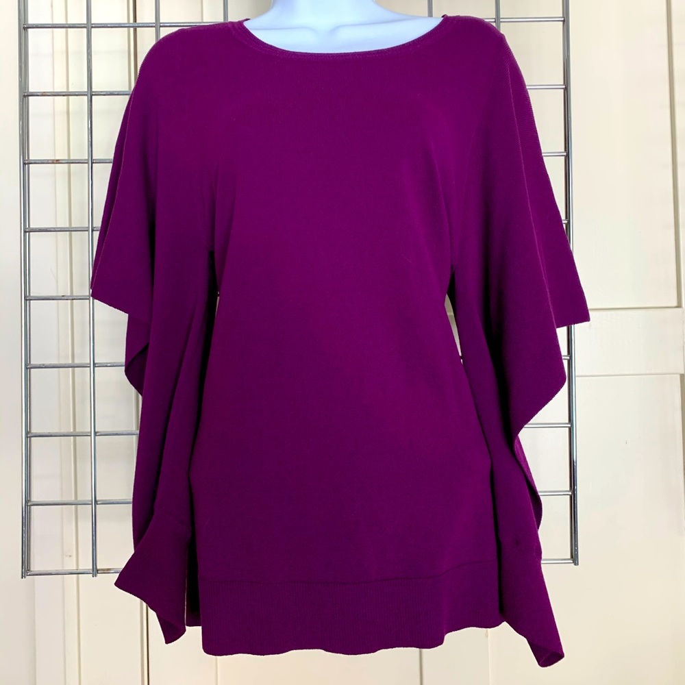 Cabi Peek Pullover Fun Peekaboo Boo Sleeves